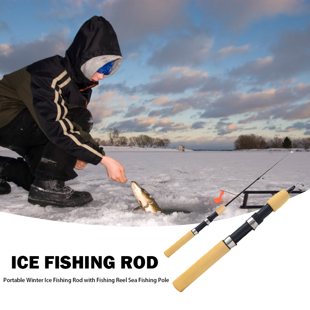 Ice Fishing Rod Portable Spinn – Ice Fishing Reel recenzja i cena
